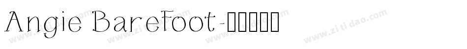 Angie BareFoot字体转换